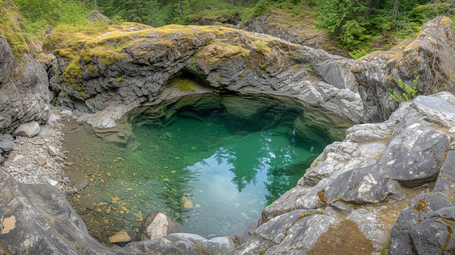 Whirlpool marvel at Devils Hole in British Columbia