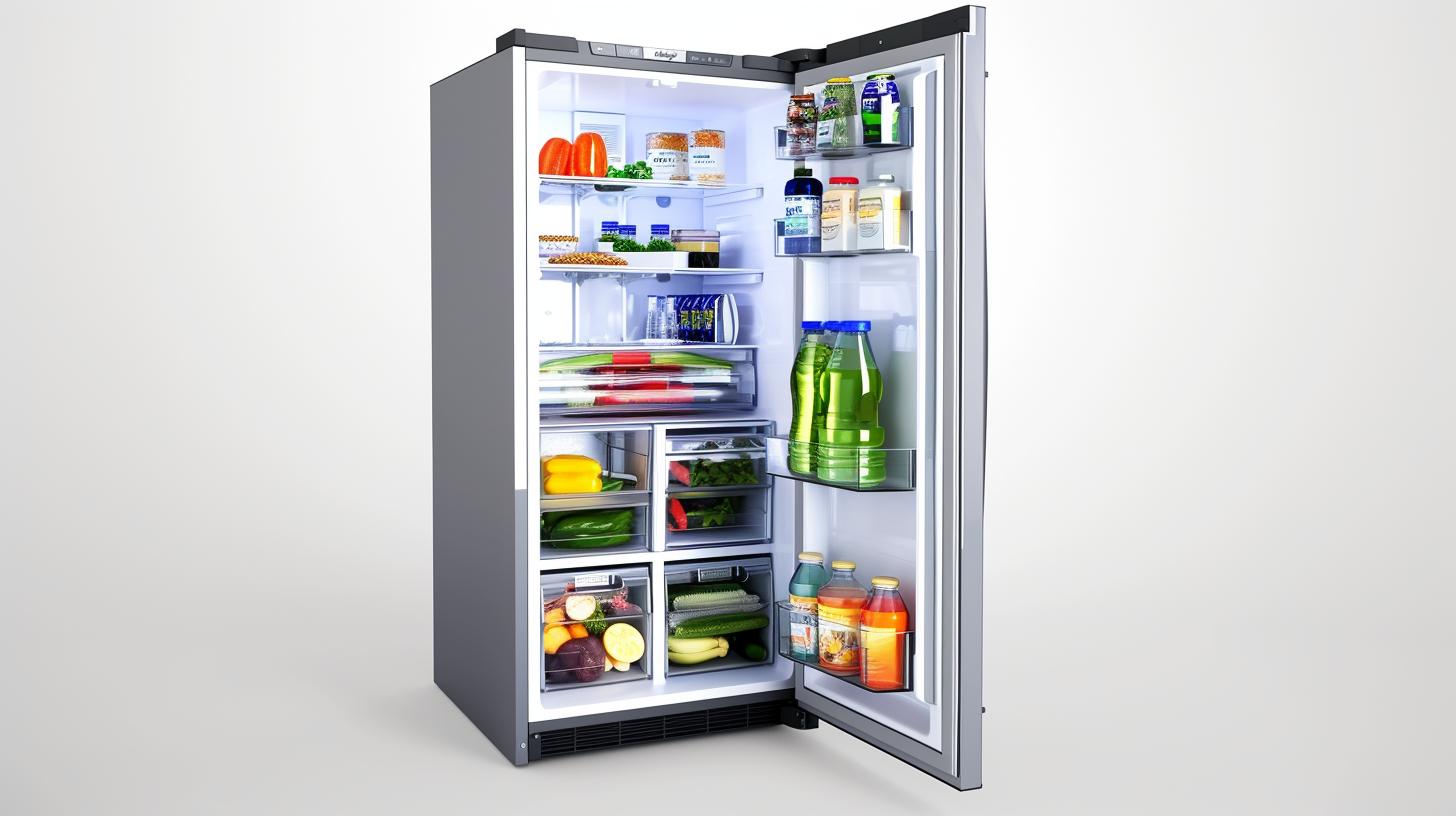 Spacious side by side Whirlpool refrigerator