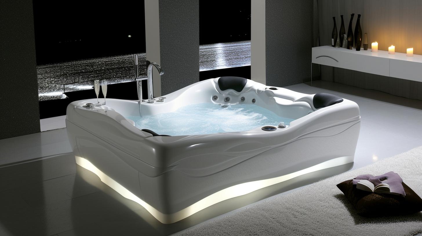 Luxurious Two Person Jetted Whirlpool Tub for Spa-like Experience