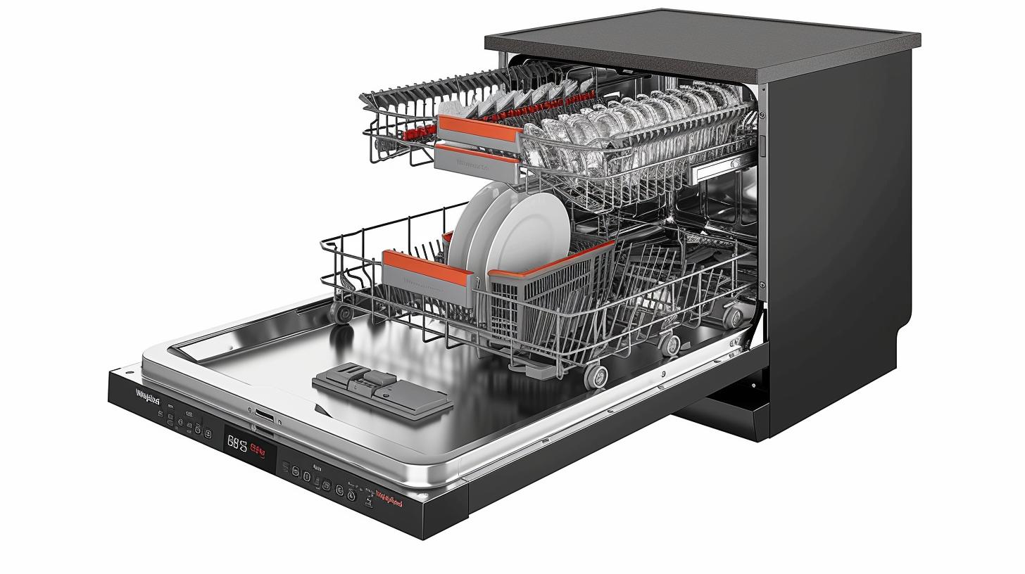Replace top rack parts of your Whirlpool dishwasher for better functionality