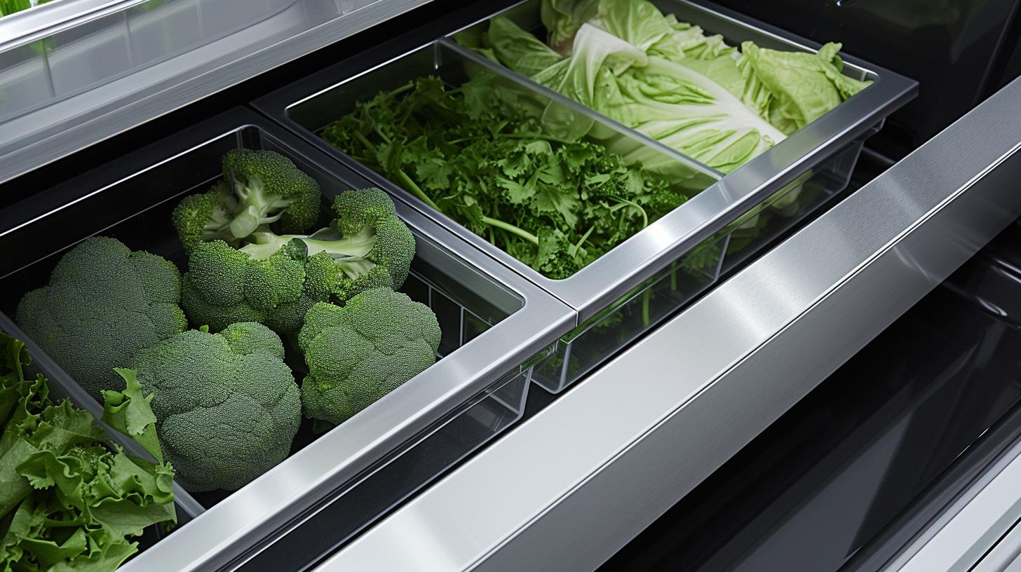 Maximize space with Whirlpool refrigerator shelves and drawers for easy access