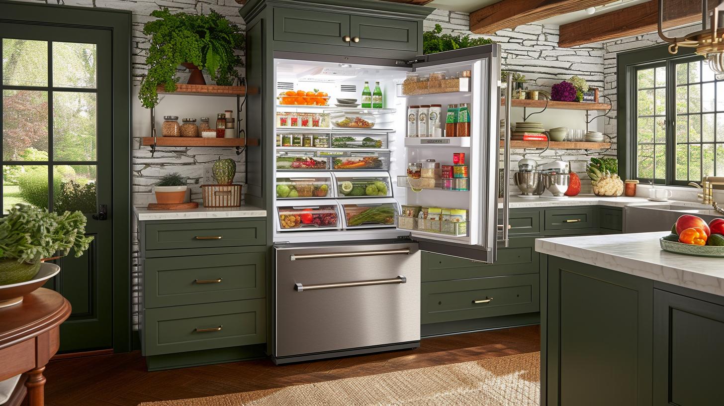 Sleek and Modern Whirlpool Refrigerator with Bottom Freezer