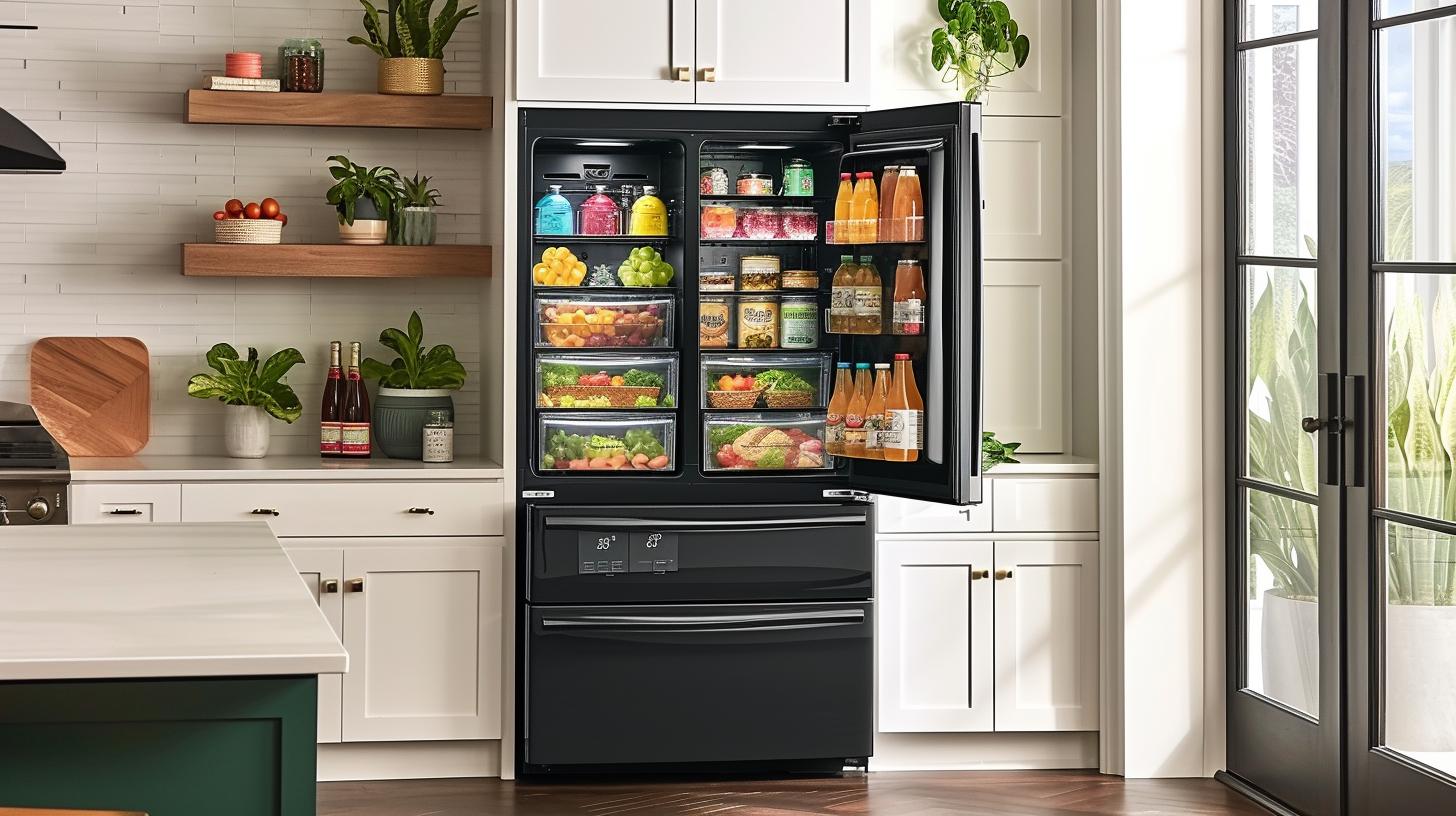 Smart technology Whirlpool refrigerator with ice maker
